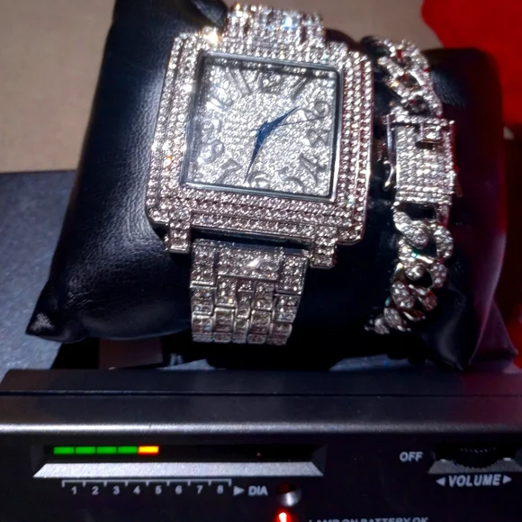bracelet watch High-end prototypes & Wholesale prices. Real Lab Diamonds & Real Watch Bracelet set 90 DAY Warranty high-end prototypes  main image 2
